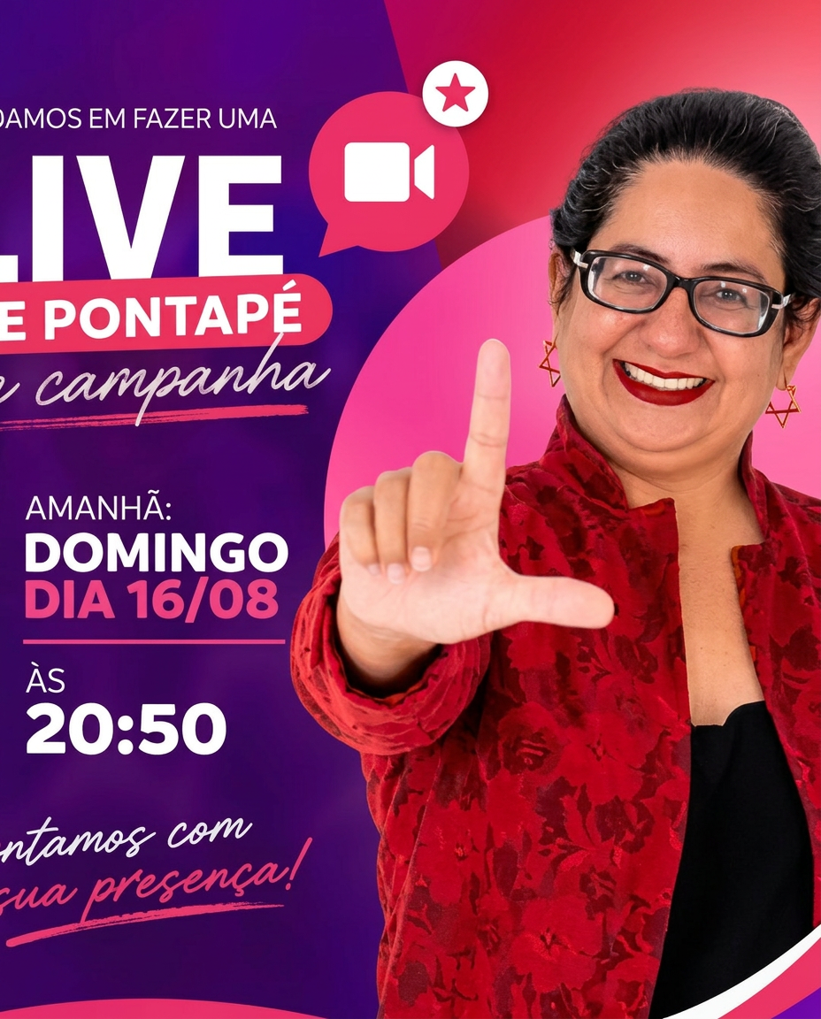 Live de pontapé da campanha